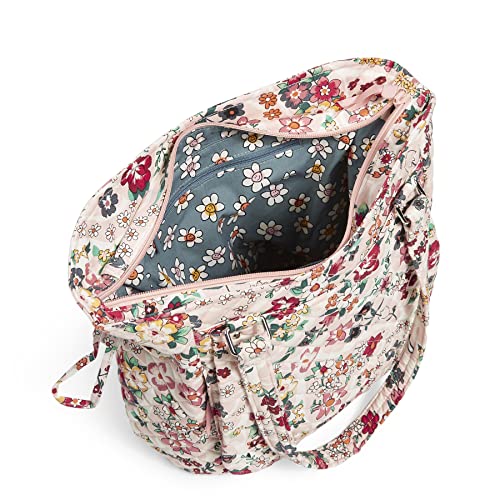 Vera Bradley Women's Cotton Glenna Satchel Purse, Prairie Paisley - Recycled Cotton, One Size