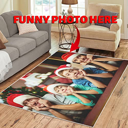 InterestPrint Floor Rugs Mat Custom Add Your Love Logo Here Modern Carpet for Home Decoration Area Rug(Multi Size)