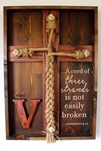 bc plaxidermy wedding unity ceremony – tie the knot braid w/ecclesiastes 4:12 scripture