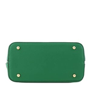 Zip-Around Classic Dome Satchel (Kelly Green)