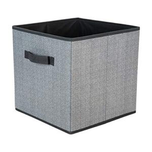 simplify collapsible breathable woven cubes, folds away for storage, keeps out dust and odors, grey