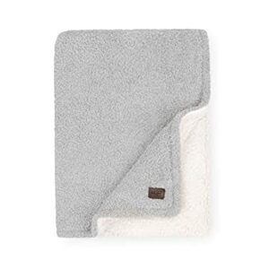 UGG Ana Knit Throw Blanket - Plush Oversized Reversible Accent Blanket - 50” x 70” - Seal