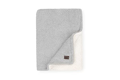 UGG Ana Knit Throw Blanket - Plush Oversized Reversible Accent Blanket - 50” x 70” - Seal