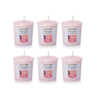 yankee candles votive candles – fresh cut roses (6 pack)