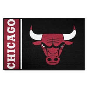 fanmats 17906 chicago bulls starter mat accent rug – 19in. x 30in. | sports fan home decor rug and tailgating mat uniform design