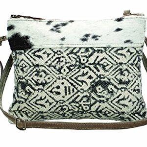 Myra Bag Dual Strap Cotton & Cowhide Bag S-1147