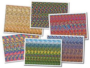 set of six 18″x13″ stereogram posters (set#2)