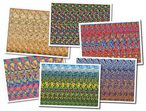 Set of Six 18"x13" Stereogram Posters (Set#2)