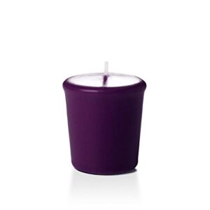 15hr unscented dark purple votive candles – 9 per pack