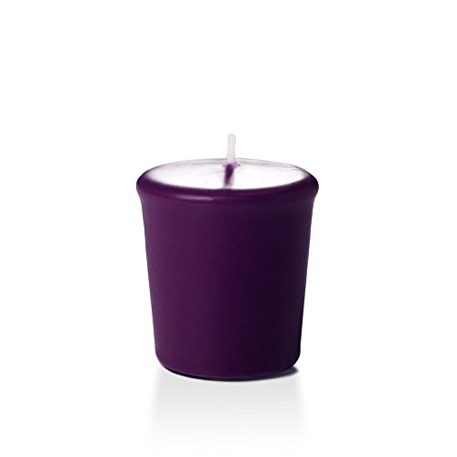 15hr Unscented Dark Purple Votive Candles - 9 per Pack