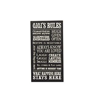 My Word! Gigi's Rules Decorative Sign