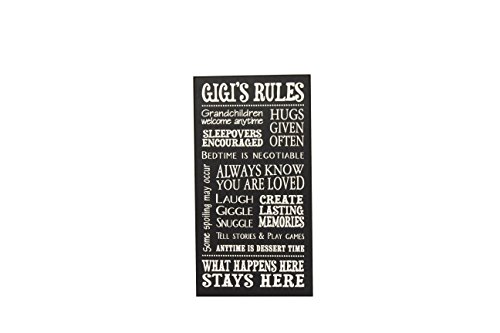 My Word! Gigi's Rules Decorative Sign