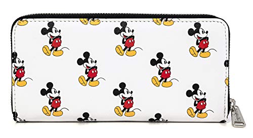 Loungefly Disney Classic Mickey Mouse All Over Print Zip Wallet (one size, multi)