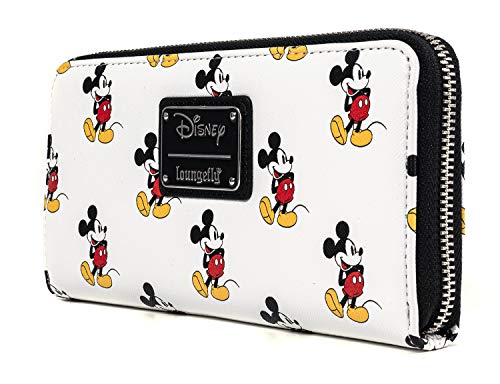 Loungefly Disney Classic Mickey Mouse All Over Print Zip Wallet (one size, multi)