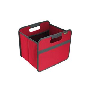 meori small collapsible storage bin, fabric storage cube, with dual handles for shelves, small storage containers for organizing