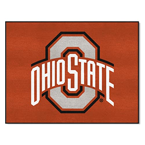 FANMATS 1517 Ohio State Buckeyes All-Star Rug - 34 in. x 42.5 in. Sports Fan Area Rug, Home Decor Rug and Tailgating Mat