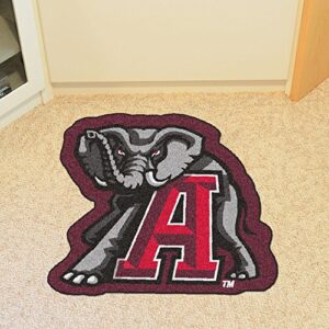 Fanmats 8310 University of Alabama Crimson Tide Nylon Mascot Shaped Rug