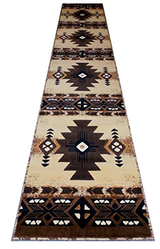 Concord Global Trading South West Native American Long Runner Area Rug Design C318 Berber (32 Inch X 15 Feet 6 Inch)
