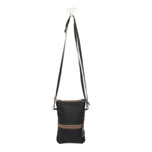 Myra Bag White & Black Cowhide Crossbody Bag S-1174