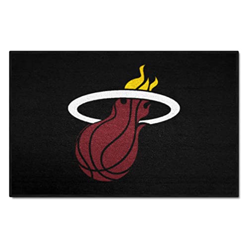 FANMATS - 11913 NBA Miami Heat Nylon Face Starter Rug 19"x30"