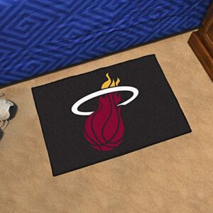 FANMATS - 11913 NBA Miami Heat Nylon Face Starter Rug 19"x30"