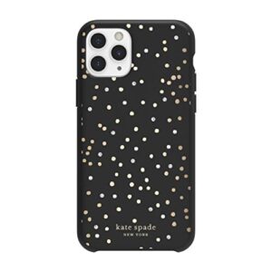 Kate Spade New York Disco Dots Case for iPhone 11 Pro - Soft Touch Protective Hardshell Black