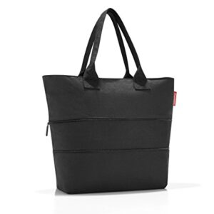 reisenthel shopper e1 black - Large capacity bag made of durable and strong polyester fabric