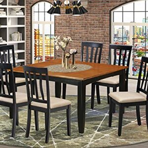 East West Furniture PFAN7-BCH-C Dining Set, 7-Piece