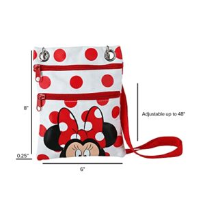 Disney Polka Dot Minnie Mouse Passport Crossbody Bag