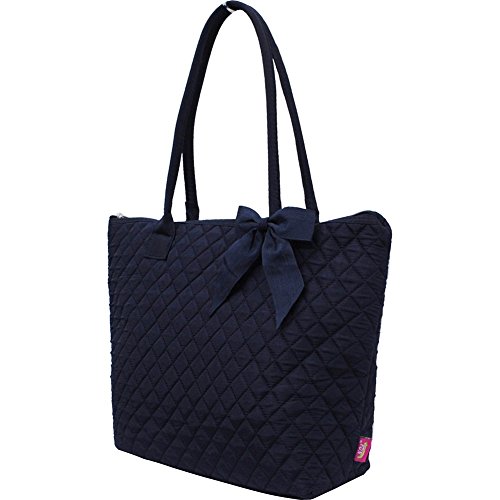 Navy Solid Color NGIL Quilted Tote Bag