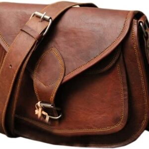 The Tannery Women's Leather Purse Crossbody Gypsy Shoulder Travel bag 11x9x3 Inches