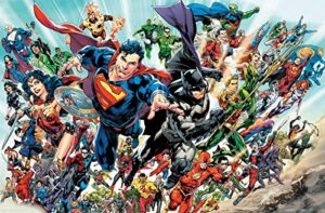 trends international dc comics-justice league rebirth-group wall poster, 22.375″ x 34″, unframed version, bedroom
