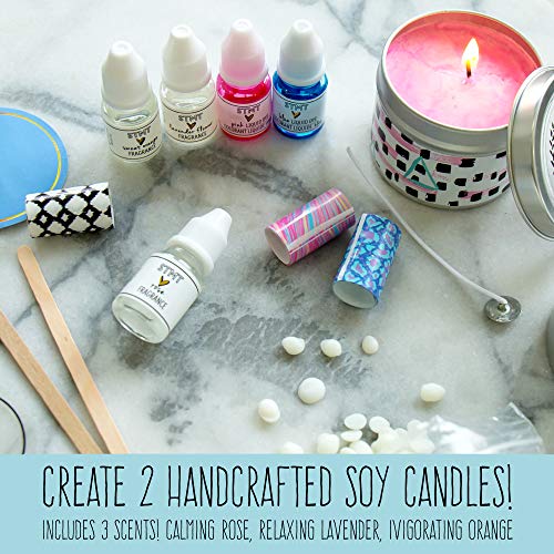 STMT D.I.Y. Custom Candles, Candle Maker Kit, DIY Candle Making Set, Make Your Own Candle Starter Kit for Kids, Ages 8+