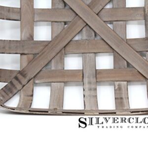 Tobacco Basket, Farmhouse Decor, Sml 17" Square - Silvercloud Trading Co.