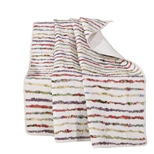 greenland home bella ruffle quilted throw blanket, full