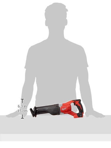 Milwaukee 2621-20 M18 18V Lithium Ion Cordless Sawzall 3,000RPM Reciprocating Saw with Quik Lok Blade Clamp and All Metal Gearbox (Bare Tool)