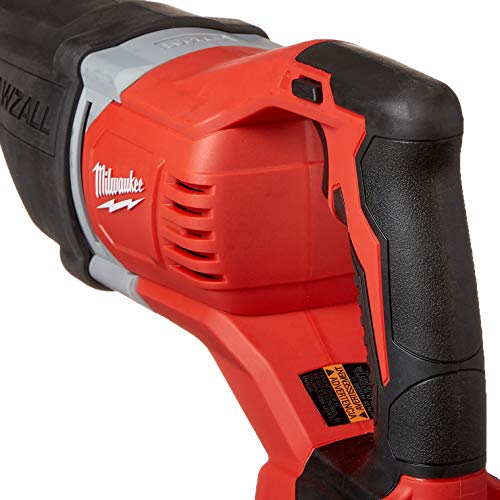 Milwaukee 2621-20 M18 18V Lithium Ion Cordless Sawzall 3,000RPM Reciprocating Saw with Quik Lok Blade Clamp and All Metal Gearbox (Bare Tool)