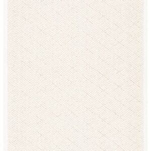 SAFAVIEH Natural Fiber Collection 3' x 5' Ivory NF487A Handmade Premium Wool & Jute Area Rug