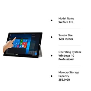 Microsoft Surface Pro 3 (256 GB, Intel Core i5)(Windows 10 Professional 64 bit) (Renewed)