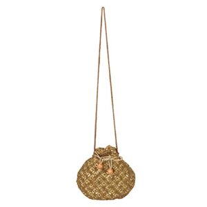 Indian Sequence Potli Bag For Women, Wedding Purse/Jewelry Purse for Women (Base Color- Golden)