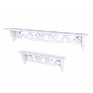 Wood Floating Shelves，Floating Shelves Wall Shelf 24 inches Long Farmhouse Bathroom Shelfs，Bedroom Walls Mounted Shelve