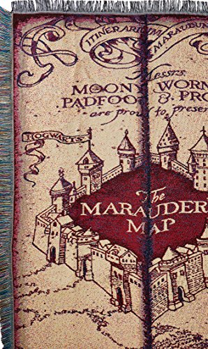 Northwest Woven Tapestry Throw Blanket, 48 x 60 Inches, Marauder's Map