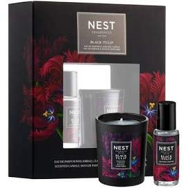 Nest Fragrance Black Tulip Mini Set - Scented Candle & Eau de Parfum Rollerball