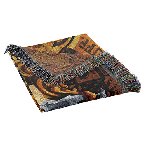 Northwest Woven Tapestry Throw Blanket, 48 x 60 Inches, Hufflepuff Crest