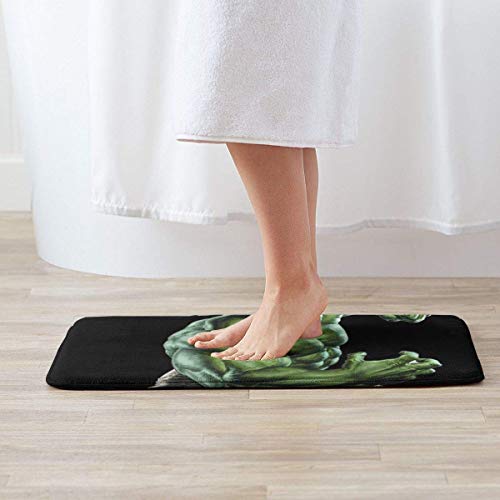 Uphome Area Rugs 18x30 Velveteen Bath Rugs Non-Slip Door Carpet Microfiber Absorbent Machine-Washable Floor Accent Rug for Bedside Throw Mat-Cool Hulk