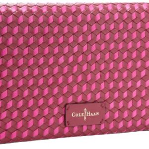 Cole Haan Women's Parker Weave Envelope Clutch, Winery/Orchid, ONE Size
