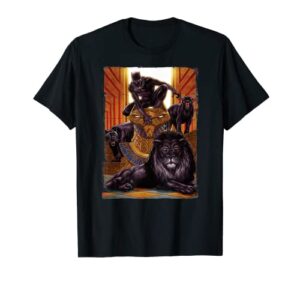 marvel black panther king in the lion’s den graphic t-shirt t-shirt