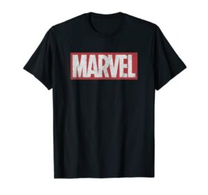 marvel classic distressed logo graphic t-shirt t-shirt
