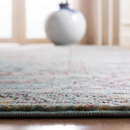 SAFAVIEH Luxor Collection 4' x 6' Turquoise / Aqua LUX330K Handmade Boho Chic Oriental Area Rug