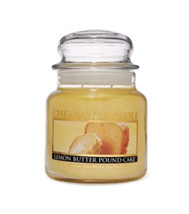 a cheerful giver – lemon butter pound cake scented glass jar candle (16 oz) with lid & true to life fragrance made in usa